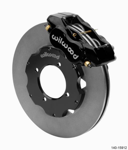 Wilwood - Wilwood Dynalite Front Big Brake Kit 11.00in ULHP-30 Vane Plain Face Rotors - Black - 140-15912