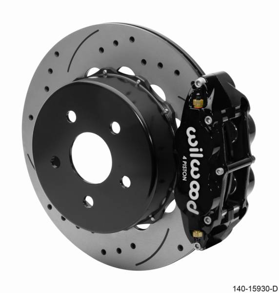 Wilwood - Wilwood Superlite 4R Rear Brake Kit 14.00 Black 2018-Up Jeep JL SRP w/Lines - 140-15930-D