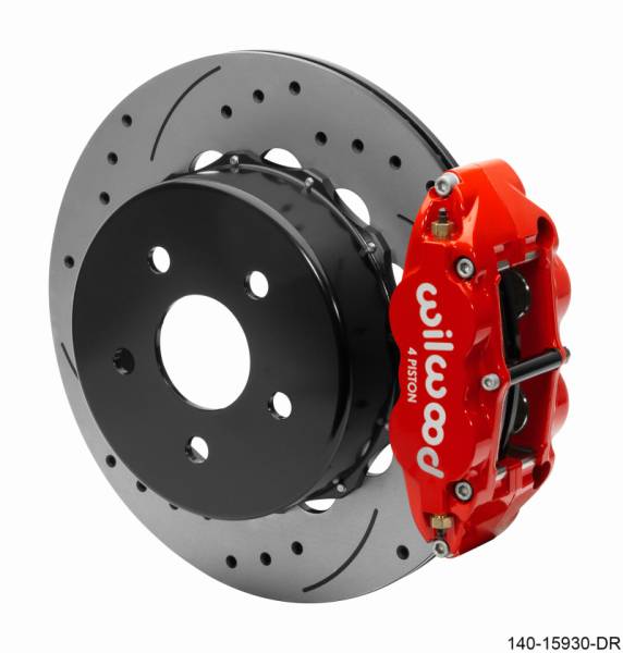 Wilwood - Wilwood Superlite 4R Rear Brake Kit 14.00 Red 2018-Up Jeep JL SRP w/Lines - 140-15930-DR