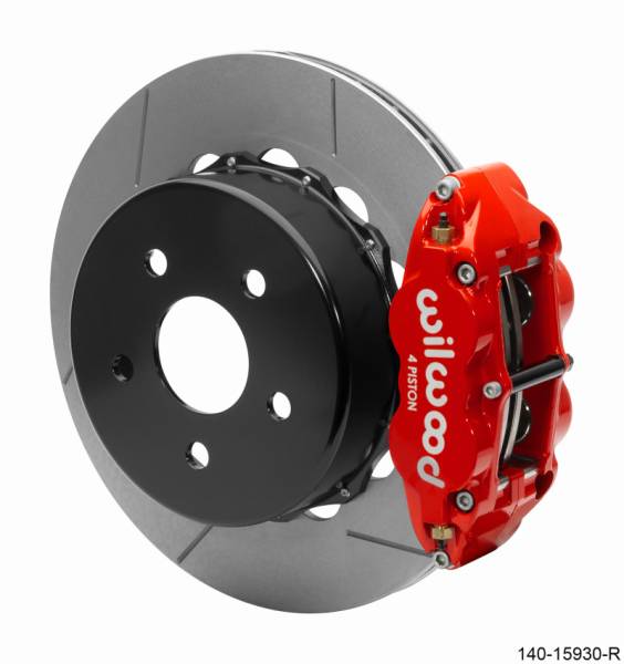 Wilwood - Wilwood Superlite 4R Rear Brake Kit 14.00 Red 2018-Up Jeep JL w/Lines - 140-15930-R