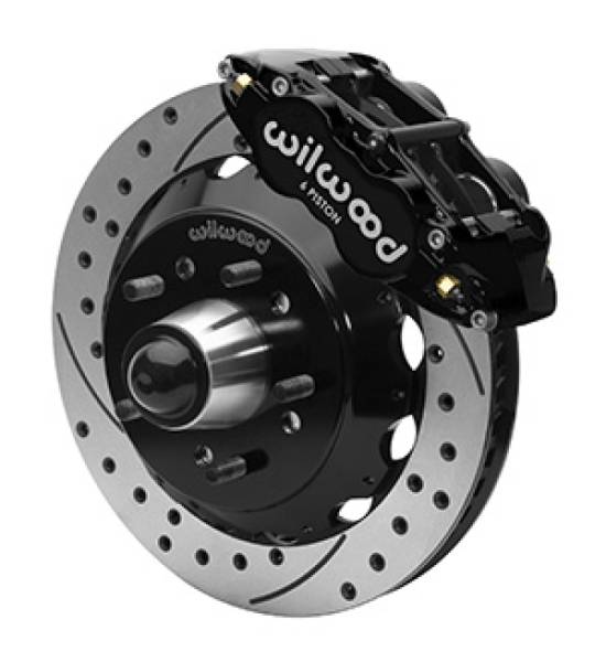 Wilwood - Wilwood Forged Narrow Superlite 6R Front Big Brake Kit 13.06in Drilled Rotors 88-98 C1500 - Black - 140-15949-D