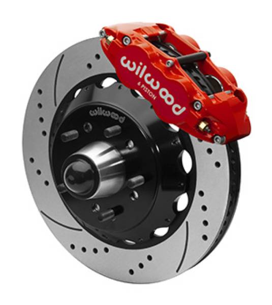Wilwood - Wilwood Narrow Superlight 6R Front Truck Kit 14.00in Red 88-98 GMC Truck C1500/C2500 - 140-15950-DR