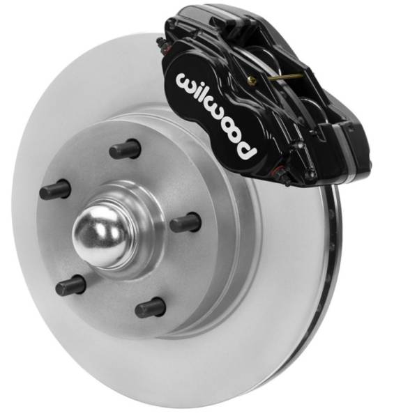 Wilwood - Wilwood 70-81 FBody/75-79 A&XBody Dynalite Frt Brk Kit 11in Rtr Blk Calipers Use w/ Pro Drop Spindle - 140-15980