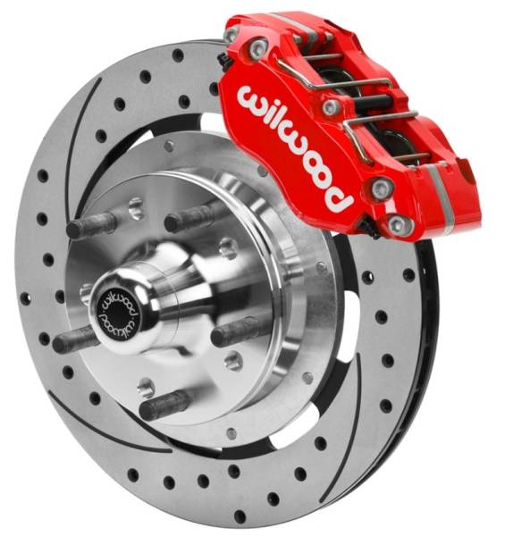 Wilwood - Wilwood 70-81 FBody/75-79 A&XBody Dynapro Frt Brk Kit 11.75in D/S Rtr Red Caliper Use w/ PD Spindle - 140-15981-DR