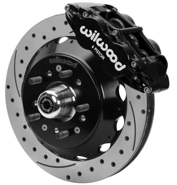 Wilwood - Wilwood 70-81 FBody/75-79 A&XBody FNSL6R Frt Brk Kit 12.88in D/S Rtr Blk Caliper Use w/ PD Spindle - 140-15982-D