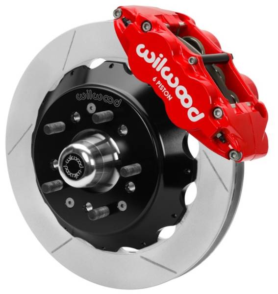 Wilwood - Wilwood 70-81 FBody/75-79 A&XBody FNSL6R Frt Brk Kit 12.88in Rtr Red Caliper Use w/ Pro Drop Spindle - 140-15982-R