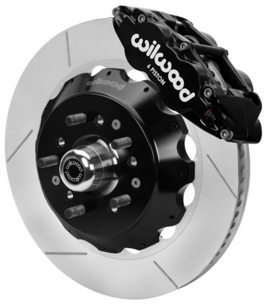 Wilwood - Wilwood 70-81 FBody/75-79 A&XBody FNSL6R Frt BBK 14in Rtr Blk Calipers Use w/ Pro Drop Spindle - 140-15983