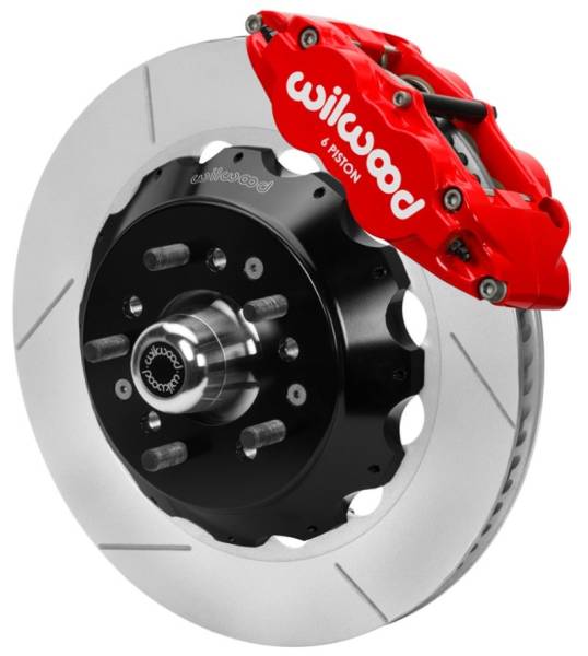 Wilwood - Wilwood 70-81 FBody/75-79 A&XBody FNSL6R Frt BBK 14in Rtr Red Calipers Use w/ Pro Drop Spindle - 140-15983-R