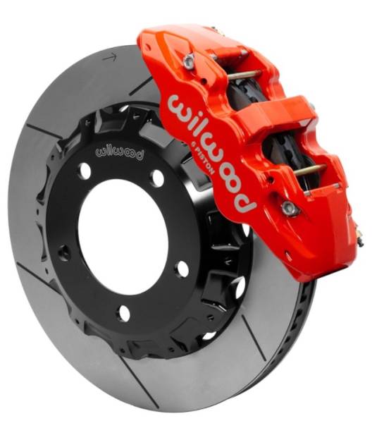 Wilwood - Wilwood AERO6 Front Brake Kit Red 14.25in 2016-2018 Toyota Land Cruiser (J200) w/ Lines - 140-16046-r