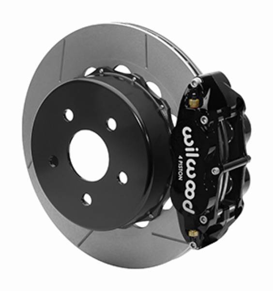 Wilwood - Wilwood 2020+ Jeep Gladiator (JT) Narrow Superlite 4R Rear Slotted Brake Kit 14.00in Black w/ Lines - 140-16179