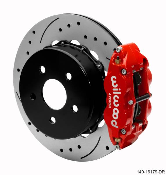 Wilwood - Wilwood Narrow Superlite 4R Rear Brake Kit 14.00in Red 2020-Up Jeep JT w/ Lines - 140-16179-DR