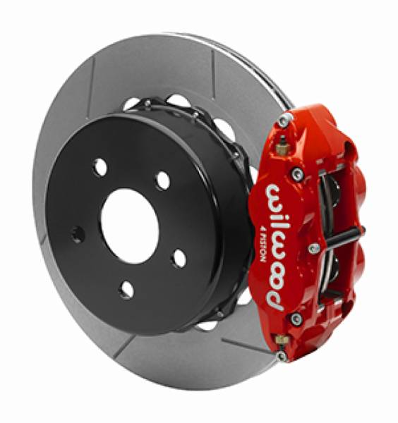 Wilwood - Wilwood 2020+ Jeep Gladiator (JT) Narrow Superlite 4R Rear Slotted Brake Kit 14.00in Red w/ Lines - 140-16179-R