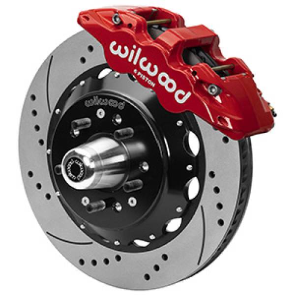 Wilwood - Wilwood Aero6R/ST Front Big Brake Kit 14in D/S Red Powder Coat 79-88 Chevrolet Monte Carlo - 140-16246-DR