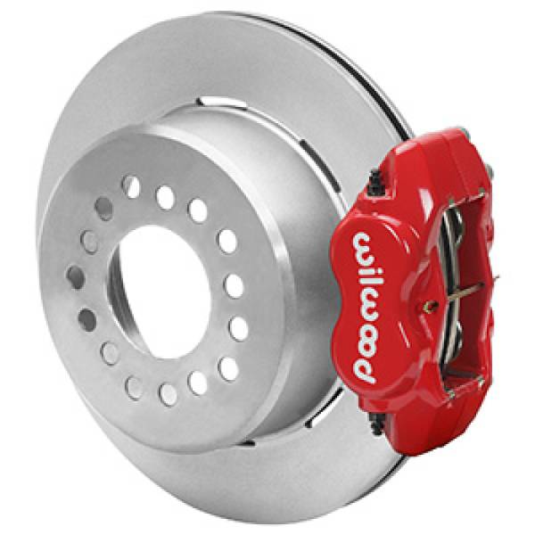 Wilwood - Wilwood Ford Explorer 8.8in Rear Axle Dynalite Disc Brake Kit 12.19in Rotor -Red Caliper - 140-16407-R