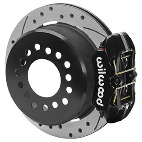 Wilwood - Wilwood Chevrolet 7-5/8in Rear Axle Dynapro Disc Brake Kit 11in Drilled/Slotted Rotor -Black Caliper - 140-16444-D