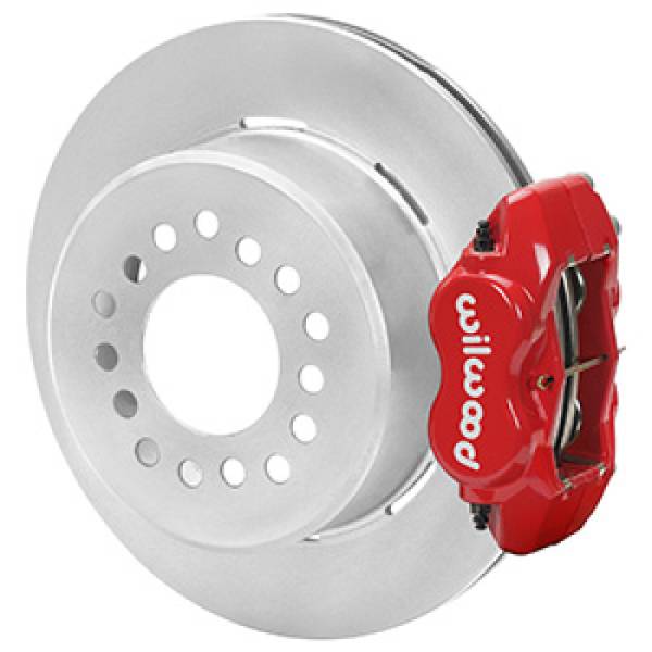 Wilwood - Wilwood Chevrolet 7-5/8in Rear Axle Dynalite Disc Brake Kit 12.19in Rotor -Red Caliper - 140-16445-R