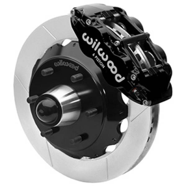 Wilwood - Wilwood 63-87 C10 CPP Spindle FNSL6R Front BBK 13in Slotted 6x5.5 BC - Black - 140-16457