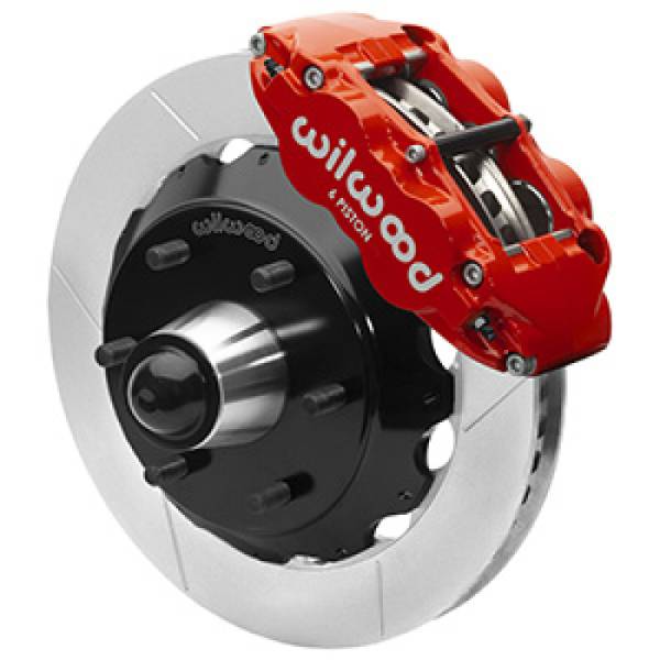 Wilwood - Wilwood 63-87 C10 CPP Spindle FNSL6R Front BBK 13in Slotted 6x5.5 BC - Red - 140-16457-R