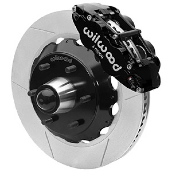 Wilwood - Wilwood 63-87 C10 CPP Spindle FNSL6R Front BBK 14in Slotted 6x5.5 BC - Black - 140-16458