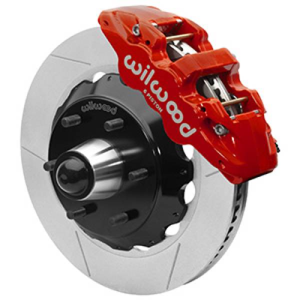 Wilwood - Wilwood 63-87 C10 CPP Spindle AERO6 Front BBK 14in Slotted 6x5.5 BC - Red - 140-16459-R