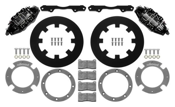 Wilwood - Wilwood 17-21 Can-Am X3RS Black 6-Piston Front Kit 11.25in - Undrilled Rotors - 140-16628
