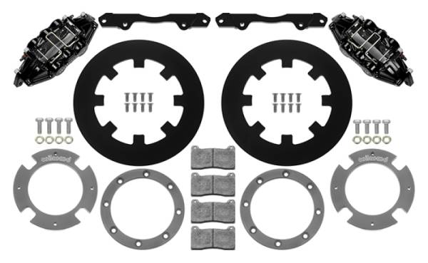 Wilwood - Wilwood 17-21 Can-Am X3RS Black 6-Piston Rear Kit 11.25in - Undrilled Rotors - 140-16629