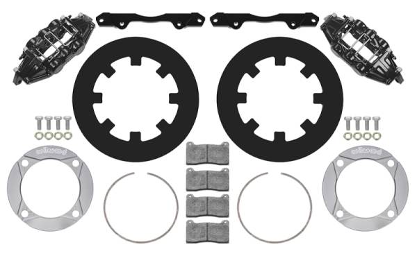 Wilwood - Wilwood 2014+ Polaris RZR XP 1000 Front Kit 11.25in - Black - 140-16632
