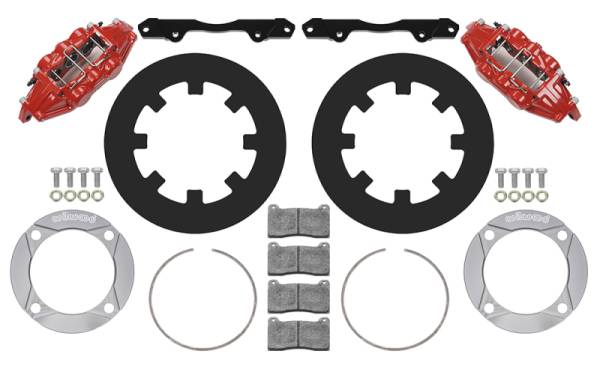 Wilwood - Wilwood 2014+ Polaris RZR XP 1000 Front Kit 11.25in - Red - 140-16632-R