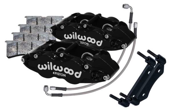 Wilwood - Wilwood 84-89 Porsche 911 Front Superlite Caliper Kit 3.5in MT - Black - 140-16677