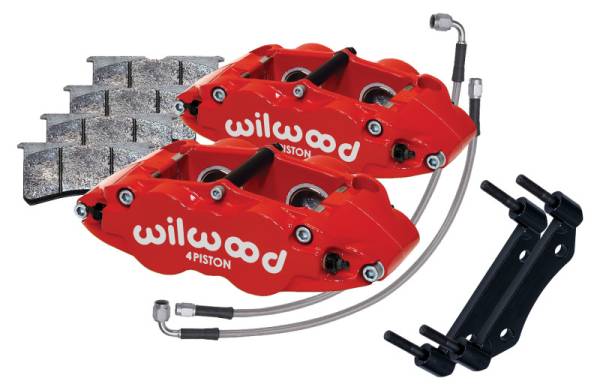 Wilwood - Wilwood 84-89 Porsche 911 Front Superlite Caliper Kit 3.5in MT - Red - 140-16677-R