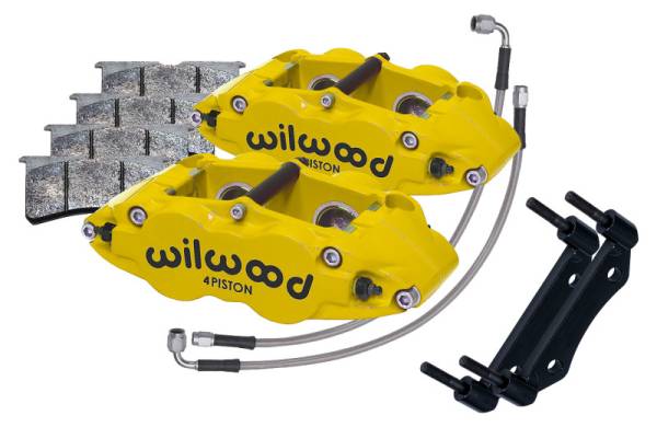 Wilwood - Wilwood 84-89 Porsche 911 Front Superlite Caliper Kit 3.5in MT - Yellow - 140-16677-Y