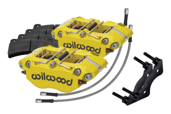 Wilwood - Wilwood 84-89 Porsche 911 Rear Dynapro Caliper Kit 3in MT - Yellow - 140-16678-Y