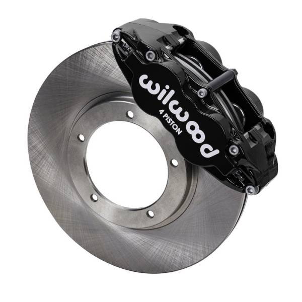 Wilwood - Wilwood 69-83 Porsche 911 Front Superlite Brake Kit 3.5in MT Plain Face - Black - 140-16679