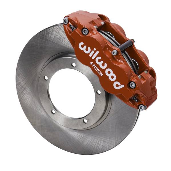 Wilwood - Wilwood 69-83 Porsche 911 Front Superlite Brake Kit 3.5in MT Plain Face - Red - 140-16679-R