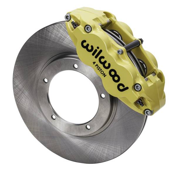 Wilwood - Wilwood 69-83 Porsche 911 Front Superlite Brake Kit 3.5in MT Plain Face - Yellow - 140-16679-Y