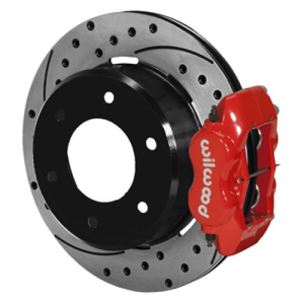 Wilwood - Wilwood 63-87 C10/C15 Dynalite FDLI Red Calipers 12.19 x .81in D/S Rotors 6-Lug Rear Disc Brake Kit - 140-16712-DR
