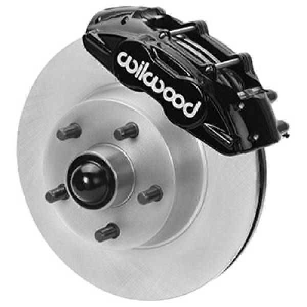 Wilwood - Wilwood 65-67 Ford Mustang D11 11.29 in. Vtd. Brake Kit w/ Flex Lines - 140-16801