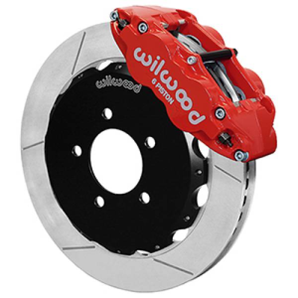 Wilwood - Wilwood 2013+ Honda Civic OEM 57mm Forged Narrow Superlite 6R Big Brake Front Brake Kit - Red - 140-16847-R