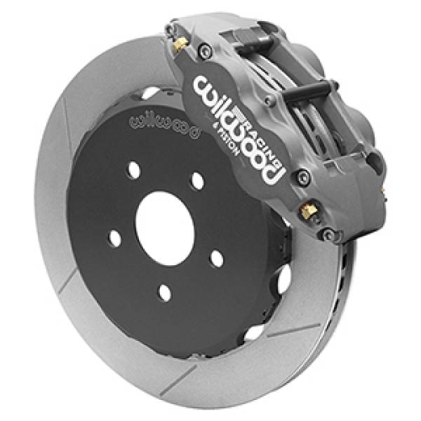Wilwood - Wilwood Superlite/ST 6 Piston Street Kit w/ 327mm x 28mm Slotted Rotor - Hard Ano - 140-16848