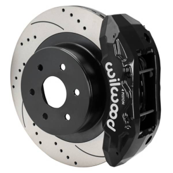 Wilwood - Wilwood 99-18 Chevy Silverado/GMC Sierra 16x1.25 Drilled & Slotted Rotor TX4R 4 Piston Rear Brake Ki - 140-16861-D