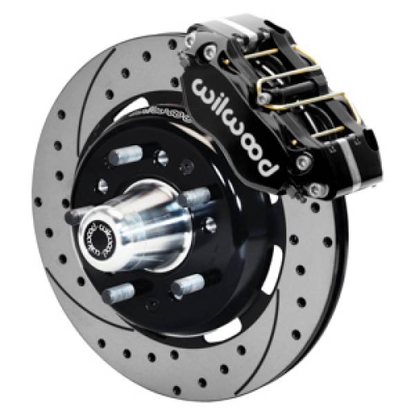 Wilwood - Wilwood 55-57 Chevy Bel Air Dynapro 4 Kit, 5 x 4.50in/4.75in Hub - D&S - 140-16907-D