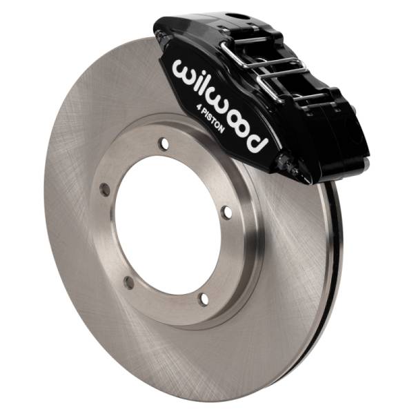 Wilwood - Wilwood 69-74 Porsche 911 Front Powerlite Brake Kit 3in MT Plain Face - Black - 140-16946