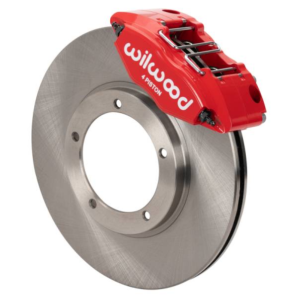 Wilwood - Wilwood 69-74 Porsche 911 Front Powerlite Brake Kit 3in MT Plain Face - Red - 140-16946-R
