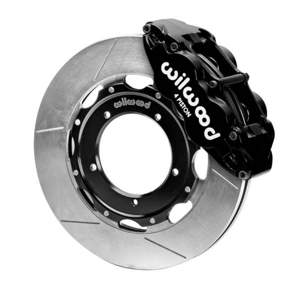 Wilwood - Wilwood 69-89 Porsche 911 Front Superlite Brake Kit 3.5in MT Slotted Face - Black - 140-16947
