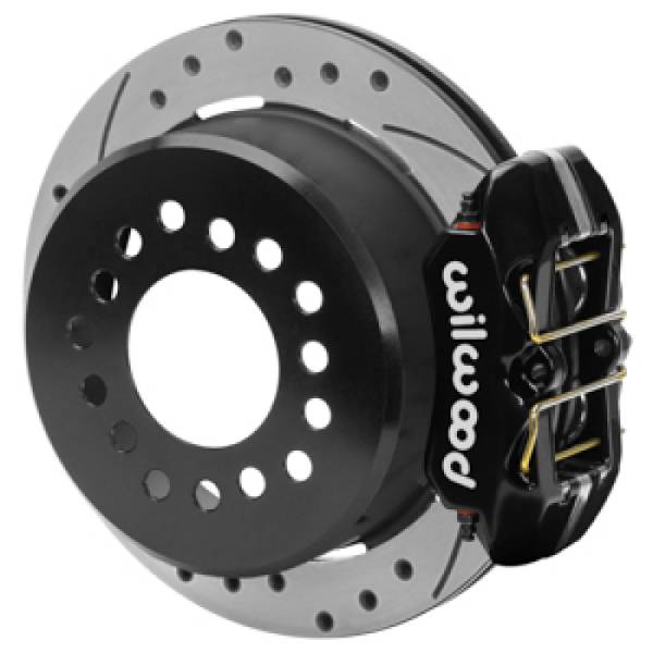 Wilwood - Wilwood Dynapro Rear Parking Brake Kit Drilled & Slotted 1964-1971 Buick/Olds/Pontiac - 140-16988-D