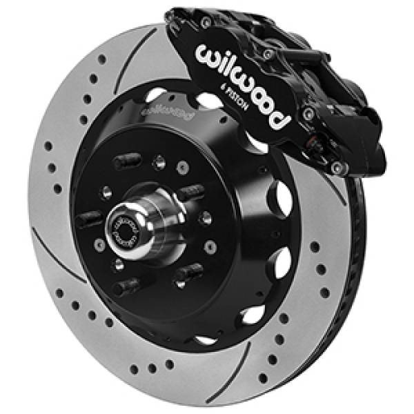 Wilwood - Wilwood Forged 6 Piston Superlite Caliper, SRP 72 Vane Vented Spec37 Drilled & Slotted Rotor - 14.00 - 140-17089-D