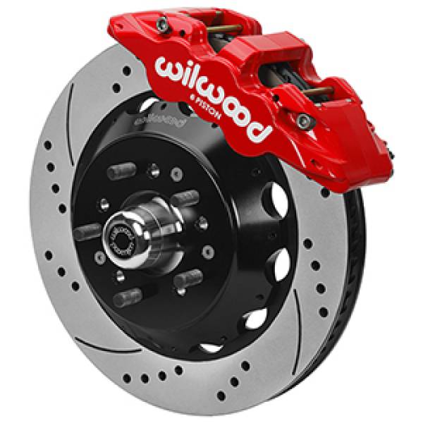 Wilwood - Wilwood Forged 6 Piston Red Superlite Caliper, GT 72 Vane Vented Spec37 D&S Rotor - 14x1.25 - 140-17149-DR