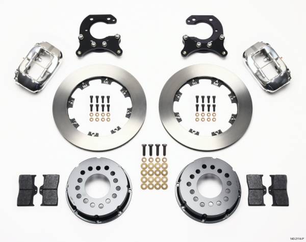 Wilwood - Wilwood Forged Dynalite P/S Rear Kit Polished Big Ford 2.54in Offset - 140-2114-P