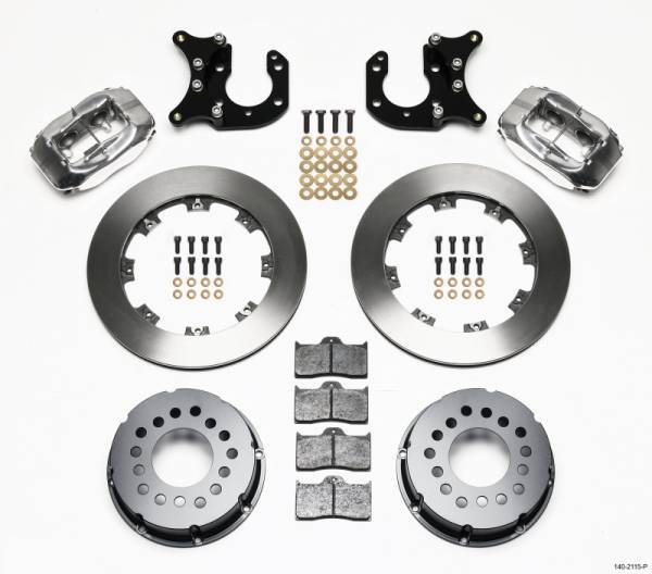 Wilwood - Wilwood Forged Dynalite P/S Rear Kit Polished Big Ford 2.36in Offset - 140-2115-P