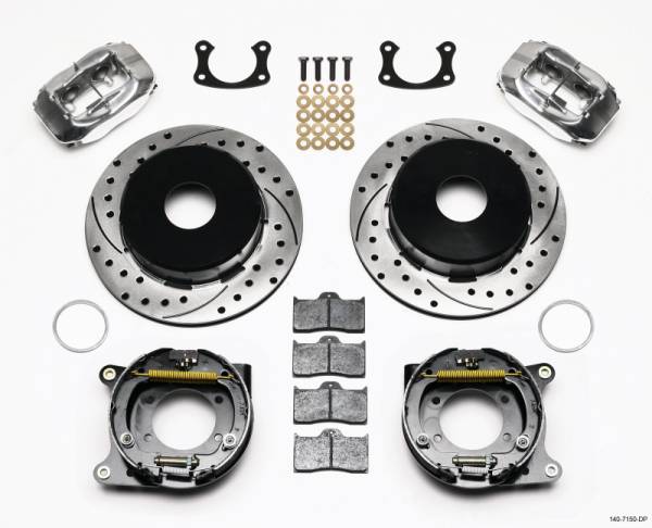 Wilwood - Wilwood Forged Dynalite P/S P-B Kit Drilled Polished Big Ford New 2.50in Offset Currie Blank - 140-7150-DP